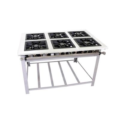 Fogão Industrial Maxi Inox Gás Baixa Pressão 40cm 6 Bocas Duplas Mi6d6 - Venâncio