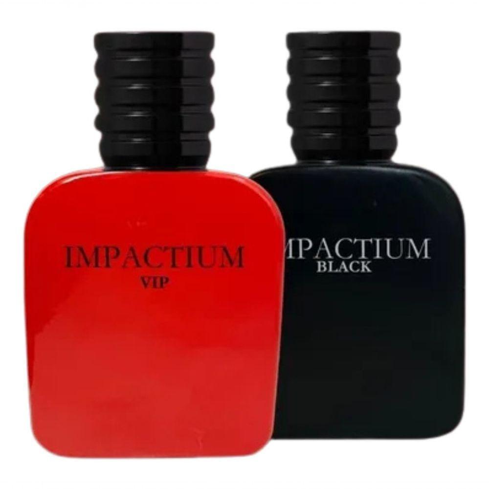 Perfume Com Ferormônio Impactium Vip + Black Men 50ml - 1