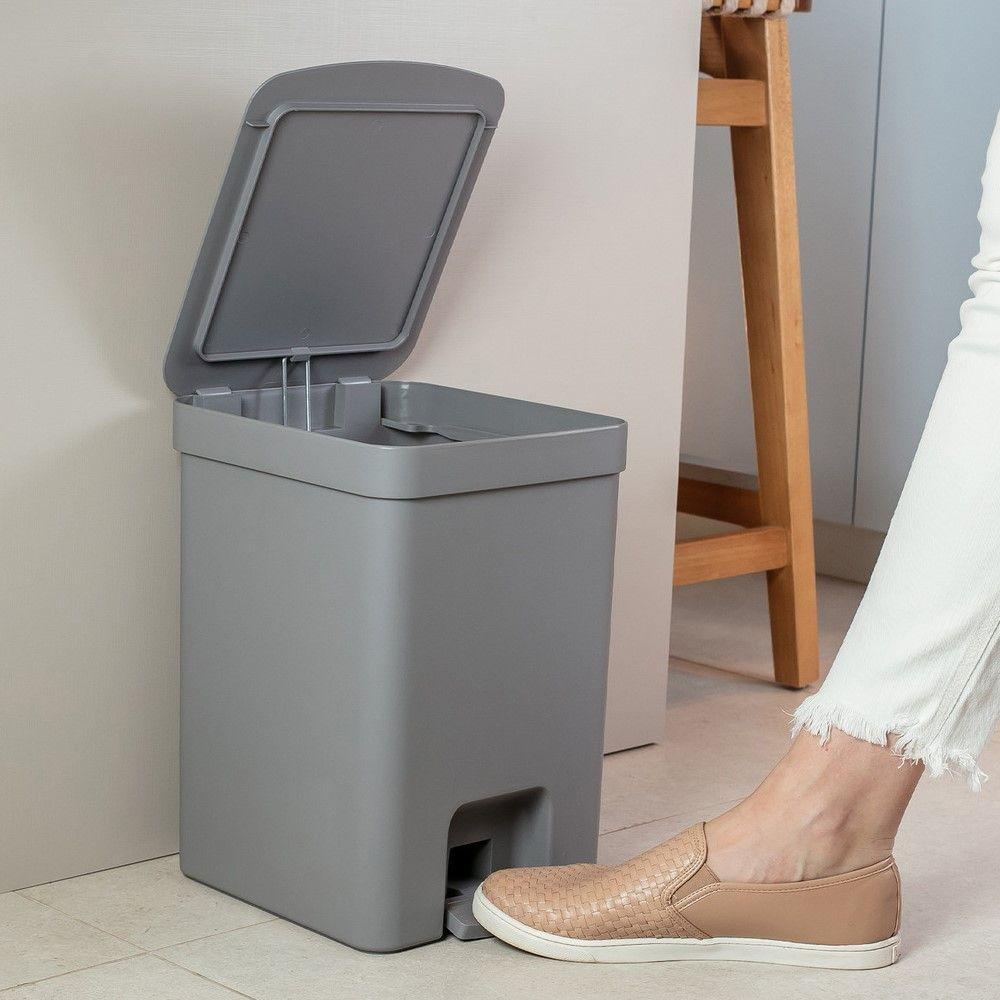 Lixeira Com Pedal Trium 12 L Branco - 5