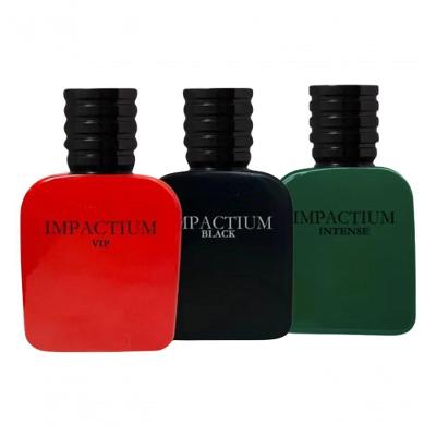 Kit 3 Perfume Com Ferormônio Impactium Vip Men/ Black/ Intense 50ml
