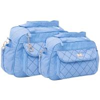 Kit Bolsas Maternidade Matelassê Classic Azul Claro - 1