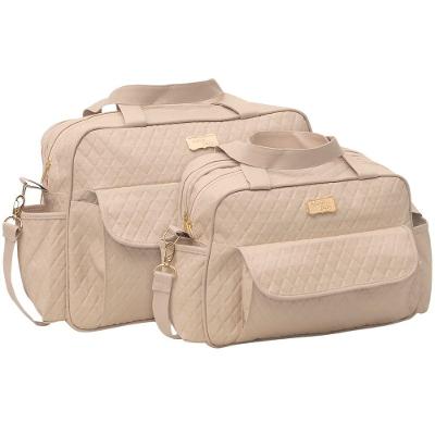 Kit Bolsas Maternidade Baby Matelassê Quality Bege