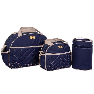 Kit Bolsas Maternidade Top Line Baby Azul Marinho