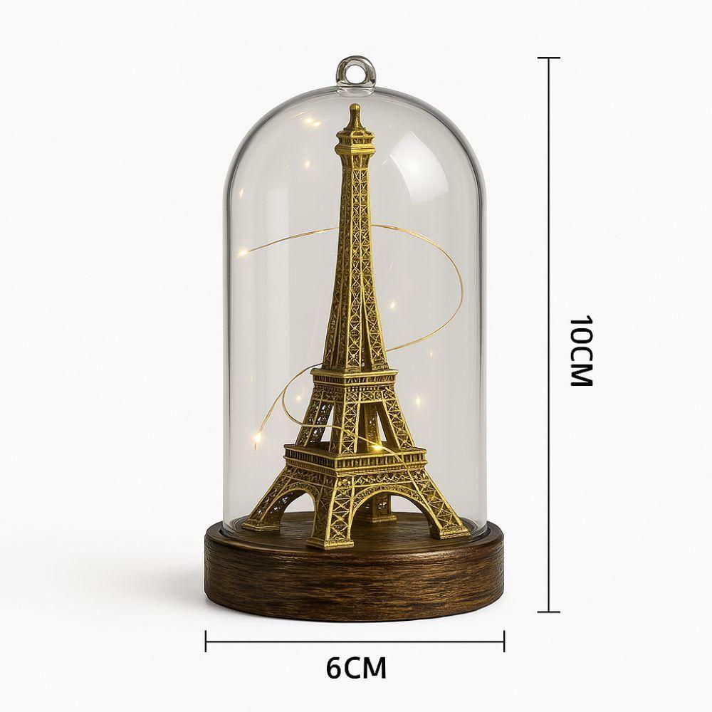Luminaria Torre Eiffel Abajur Led Mesa Paris Miniatura Quarto Sala Luz Noturna Enfeite Decoraçao Casa - 8