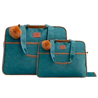 Kit Bolsas Maternidade Mave Baby Classic Prime Verde E Marrom