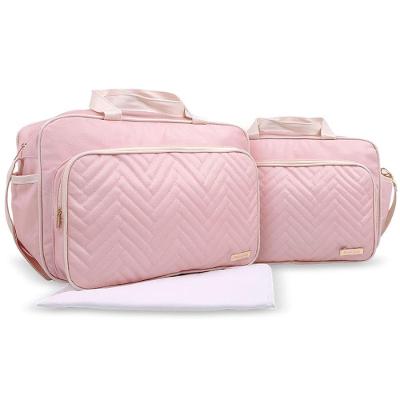 Kit Bolsas Maternidade Bebê Classic Premium Rosa