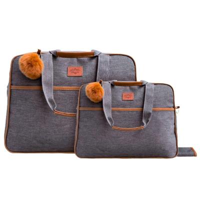 Kit Bolsas Maternidade Mave Baby Classic Prime Cinza E Marrom
