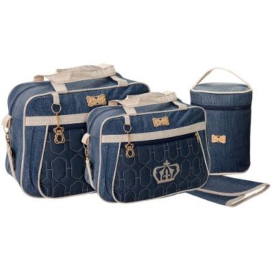 Kit Bolsas Maternidade Baby Deluxe Azul Marinho