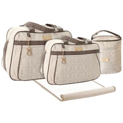 Kit Bolsas Maternidade Baby Deluxe Bege