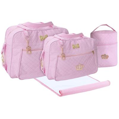 Kit Bolsas Maternidade Royal Baby Completo Rosa
