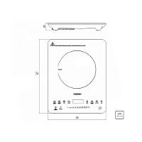 Cooktop Portátil Indução Tramontina 94714132 Slim Touch 220V - 3