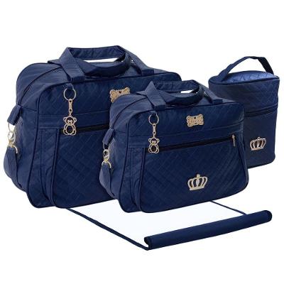 Kit Bolsas Maternidade Royal Baby Completo Azul Marinho