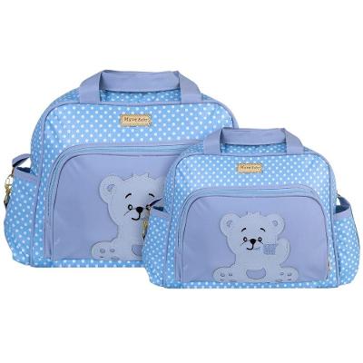 Kit Bolsas Maternidade Ursinho Baby Passeio Azul Claro