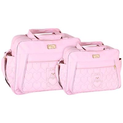 Kit Bolsas Maternidade Baby Soft Class Rosa