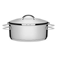 Caçarola Tramontina Solar Rasa Em Aço Inox Fundo Triplo Com Tampa E Alças 28 Cm 7,1 L - 1