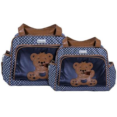Kit Bolsas Maternidade Ursinho Baby Passeio Azul Marinho