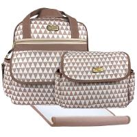 Kit Mochila E Bolsas Maternidade Prima Baby Bege - 1
