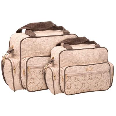 Kit Bolsas Maternidade Classic Baby Gold Bege