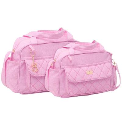 Kit Bolsas Maternidade Matelassê Classic Rosa
