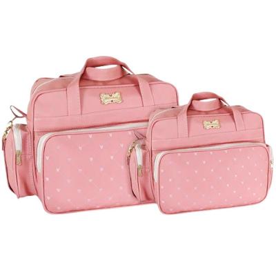 Kit Bolsas Maternidade Baby Classic Lux Salmão