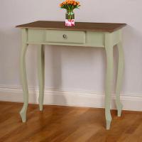 Aparador De Sala Rústico Madeira 1 Gavetas Pés Luiz Xv - Verde Chá Laca Com Tampo Imbuia Glazer - 2