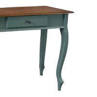 Aparador De Sala Rústico Madeira 1 Gavetas Pés Luiz Xv - Verde Kalle Com Tampo Imbuia Glazer - 3