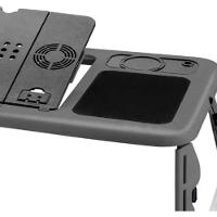 Mesa Para Notebook Com Refrigerador 2 Coolers Ventilador Base Dobravel Ergonomica Articulavel - 3