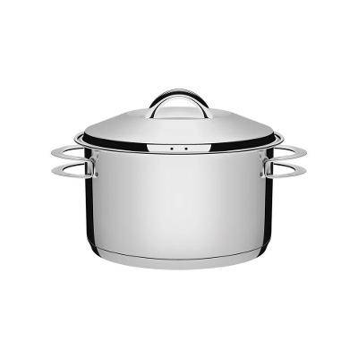 Caçarola Tramontina Solar Funda em Aço Inox 24cm 6,1L com Tampa e Alças