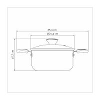 Caçarola Tramontina Lyf Em Alumínio 20 Cm 2,9 L Antiaderente Starflon Max Verde Natureza - 5