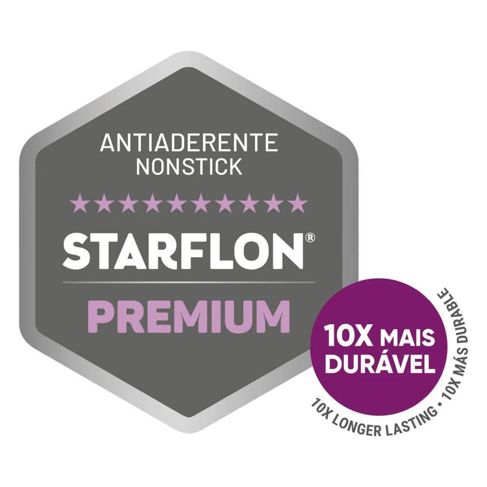 Jogo De Panelas Tramontina Mônaco Induction Em Alumínio Antiaderente Starflon Premium Preto 5 Peças - 4