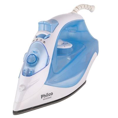 Ferro a Seco e a Vapor Philco PFV320AZ Base Cerâmica Azul 240ML 220V