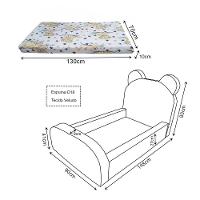 Cama Montessoriana Juvenil Segura E Confortável Soft Com Colchão Marfim