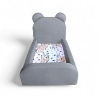 Cama Infantil Segura E Confortável Soft Com Colchão Cinza - 5