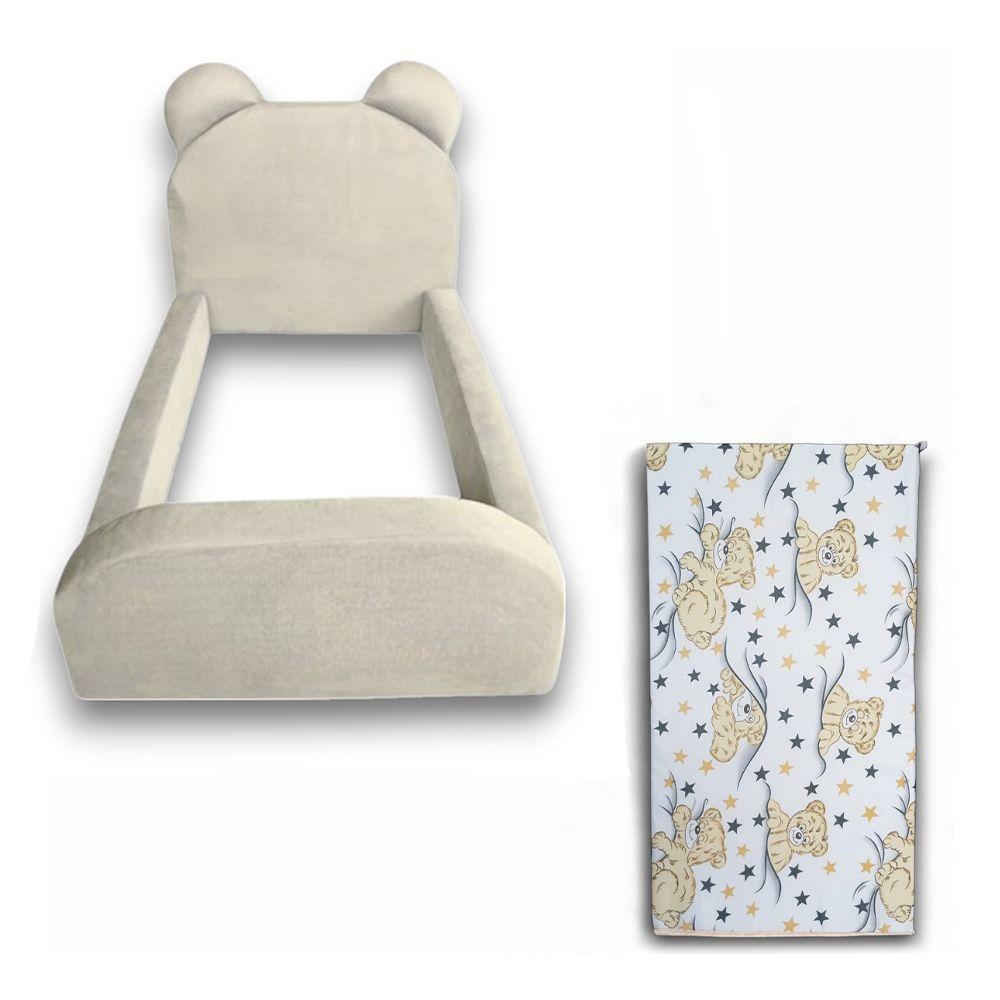 Cama Infantil Segura E Confortável Soft Com Colchão Marfim - 3