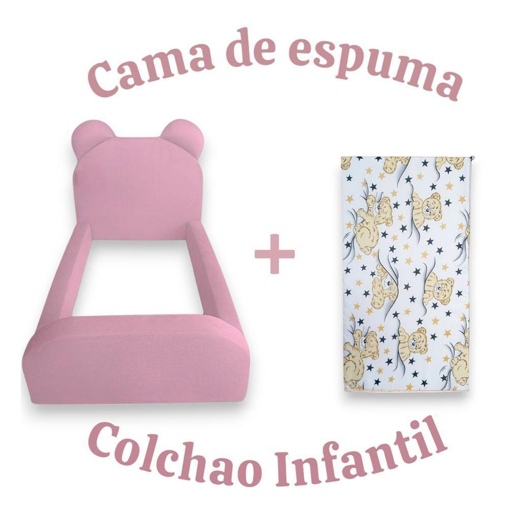 Cama Infantil Segura E Confortável Soft Com Colchão Rosa - 2