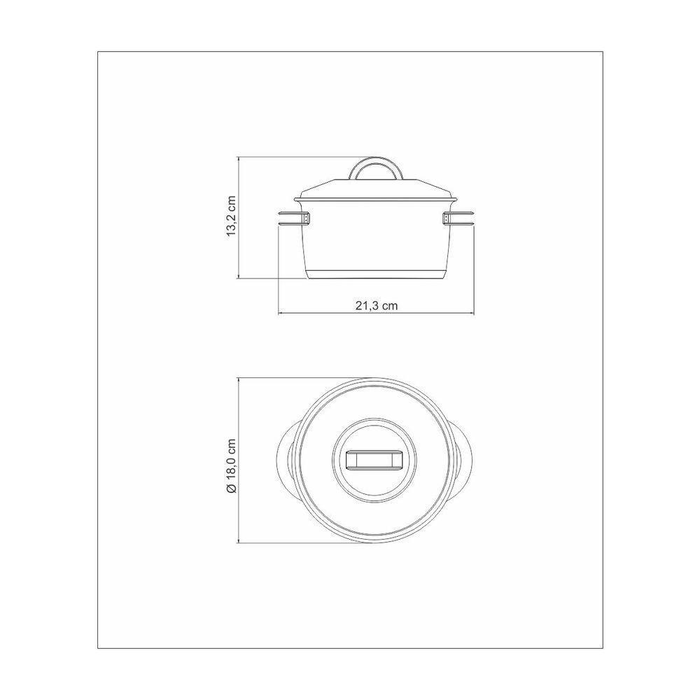Caçarola Tramontina Solar Funda Em Aço Inox Fundo Triplo Com Tampa E Alças 16 Cm 1,8 L - 5