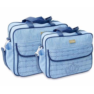 Kit Bolsas Maternidade Príncipe Princesa Baby Azul Claro