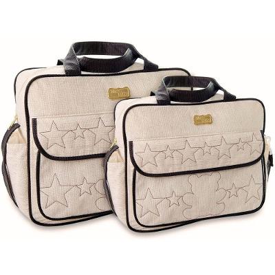 Kit Bolsas Maternidade Príncipe Princesa Baby Bege