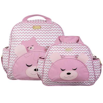 Kit Bolsas Maternidade Ursinho Baby Exclusive Rosa