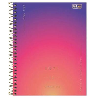 Caderno Espiral Capa Dura Colegial 10 Matérias 160 Folhas Great Tilibra Estampa 3