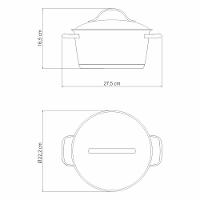 Jogo De Panelas Tramontina Allegra Em Aço Inox Com Fundo Triplo 3 Peças