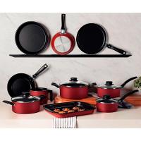 Jogo De Panelas Tramontina 10 Peças Alumínio Vermelho - 6