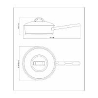 Frigideira Tramontina Solar Em Aço Inox Fundo Triplo Com Tampa E Cabo 24 Cm 3,3 L - 3