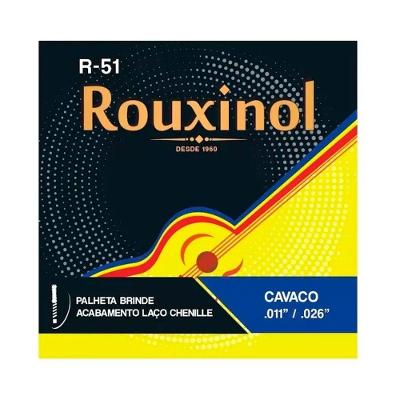 Encordoamento P/ Cavaquinho Rouxinol R51 C/ Chenille 11/26- Ec0576
