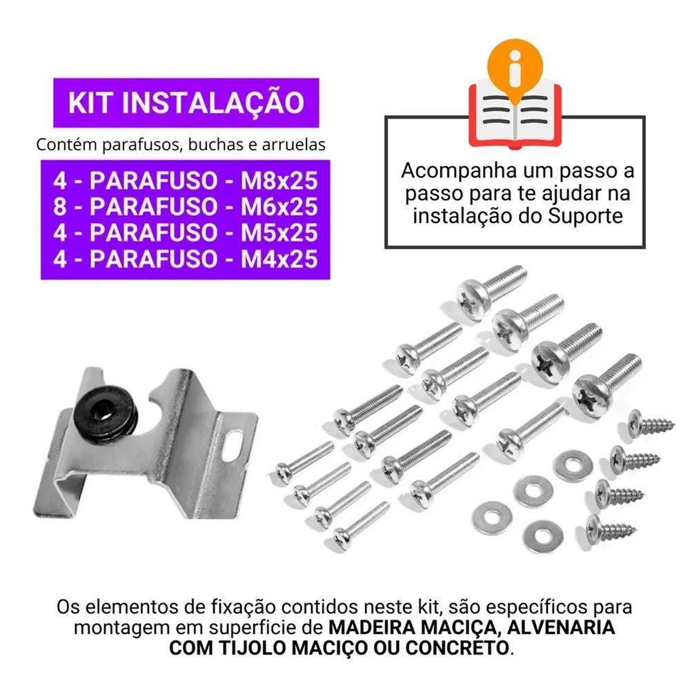 Suporte Universal Fixo 10 A 84 Polegadas Para Tv E Monitor - 4