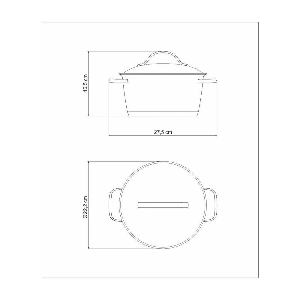 Jogo De Panelas Tramontina Allegra Em Aço Inox Com Fundo Triplo E Tampas De Inox 2 Peças - 5