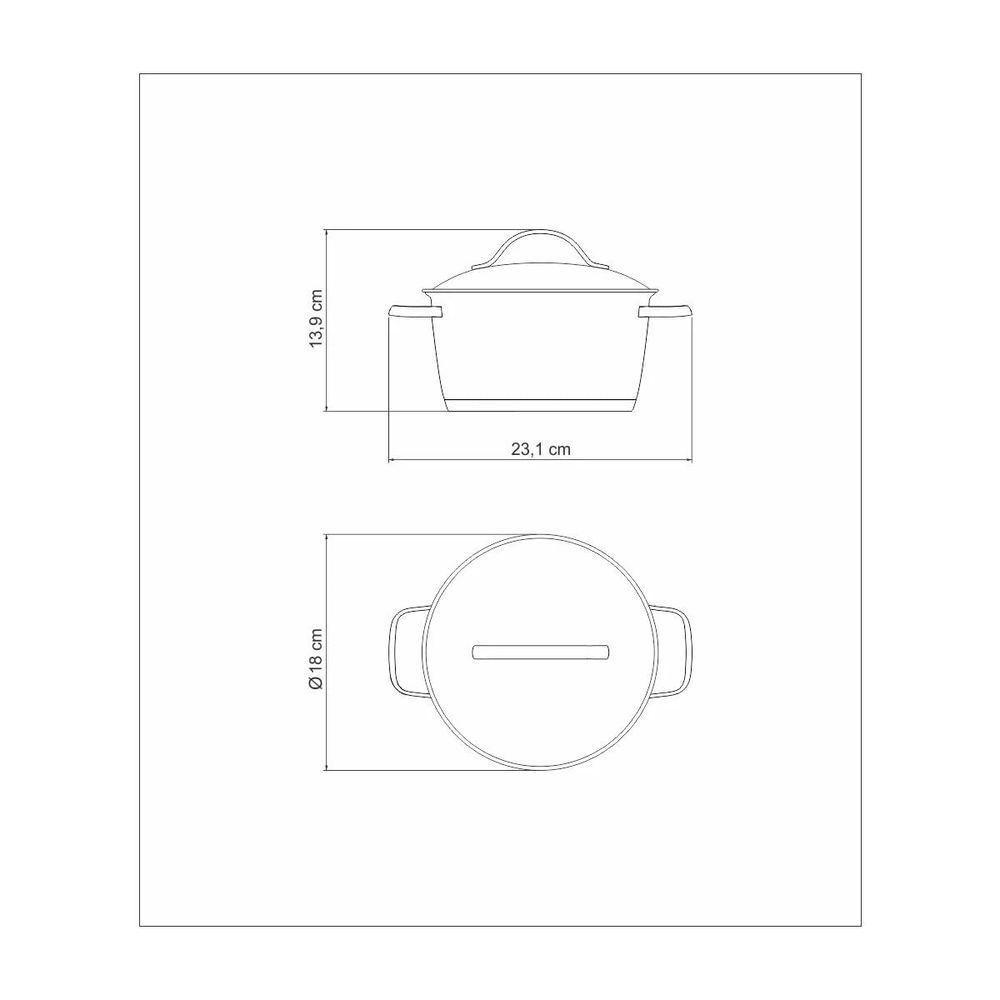 Jogo De Panelas Tramontina Allegra Em Aço Inox Com Fundo Triplo E Tampas De Inox 2 Peças - 6