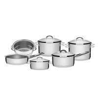 Jogo de Panelas Tramontina Solar Inox Fundo Triplo 6 Peças - 1