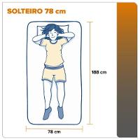 Colchão Solteiro Espuma D20 Querubin 78x188x12 Dupla Face Preto - 8