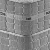 Conjunto Cama Box Solteiro Zidi Alabama 88x188 Mola Ensacada Cinza Solteiro - 5